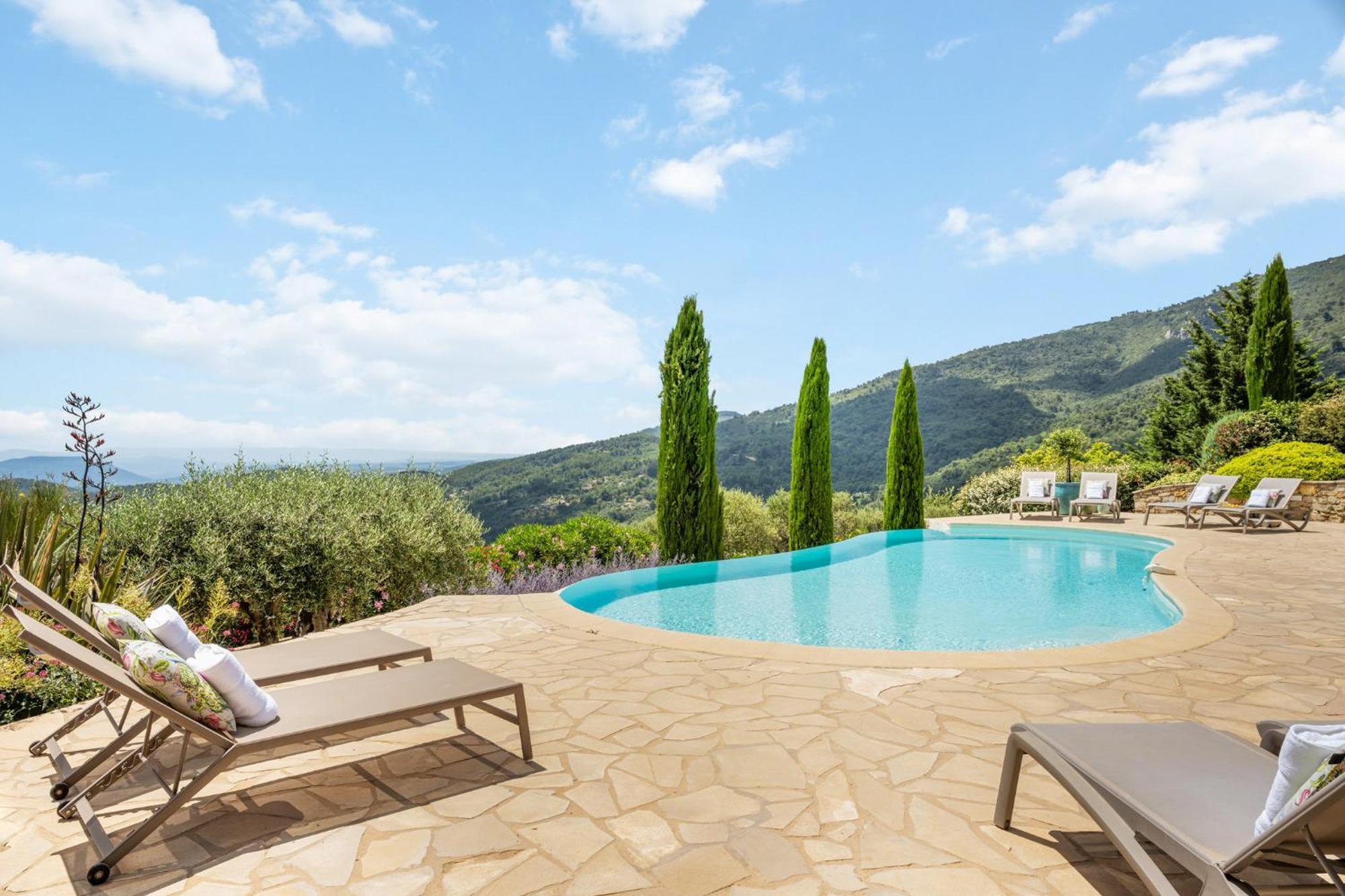 Villa La Genestiere - Familienoase Und Golfertraum Mit Infinity-Pool Und 180-Grad-Panoramablick Bis Zum Meer Seillans Exterior foto